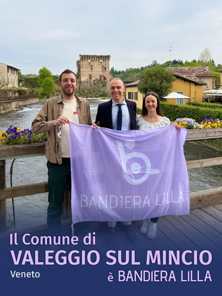 Paesaggi fiabeschi e turismo inclusivo: Valeggio sul Mincio rinnova la Bandiera Lilla!